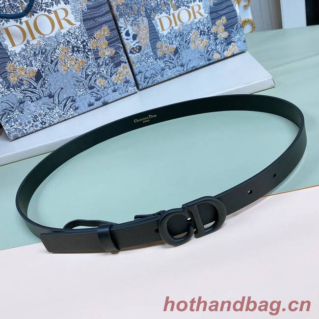 DIOR 30 MONTAIGNE REVERSIBLE BELT 20 MM Calfskin B0180UW