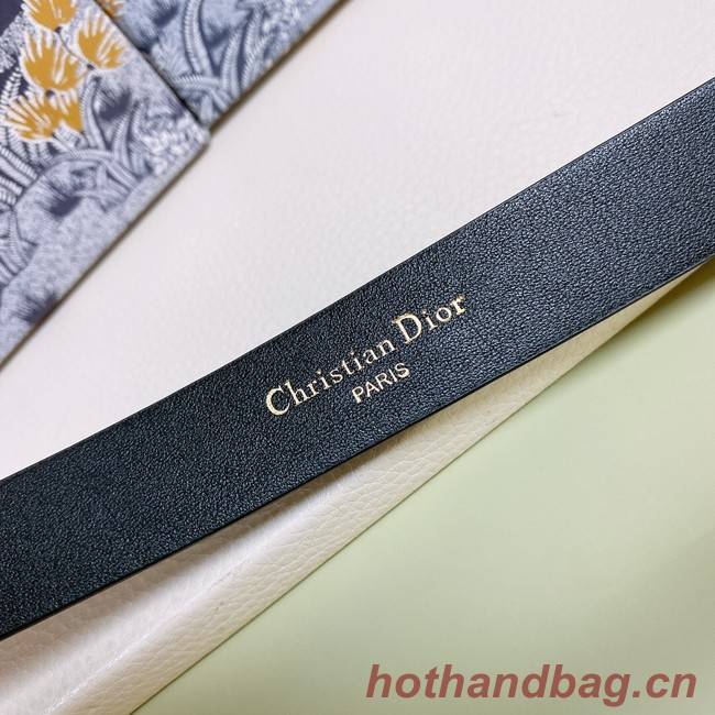 DIOR 30 MONTAIGNE REVERSIBLE BELT 20 MM Calfskin B0180UW