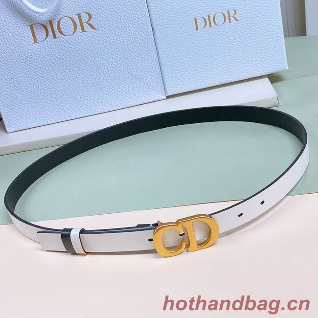 DIOR 30 MONTAIGNE REVERSIBLE BELT Calfskin 20 MM B0178U