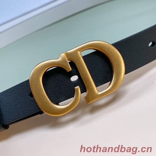 DIOR 30 MONTAIGNE REVERSIBLE BELT Calfskin 20 MM B0178U