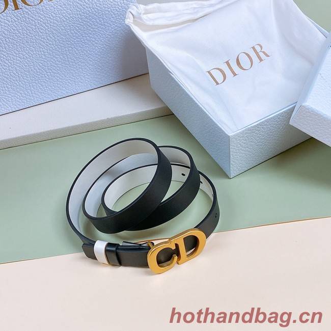 DIOR 30 MONTAIGNE REVERSIBLE BELT Calfskin 20 MM B0178U