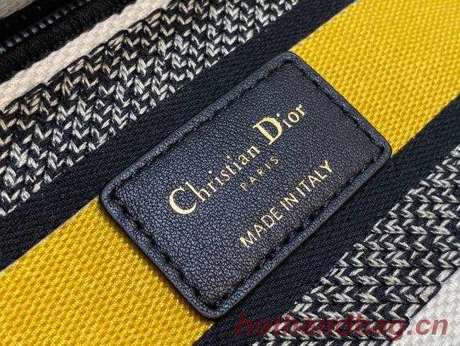 DIOR MEDIUM LADY D-LITE BAG Ecru Multicolor Dior Pixel Zodiac Embroidery M0565BRTY