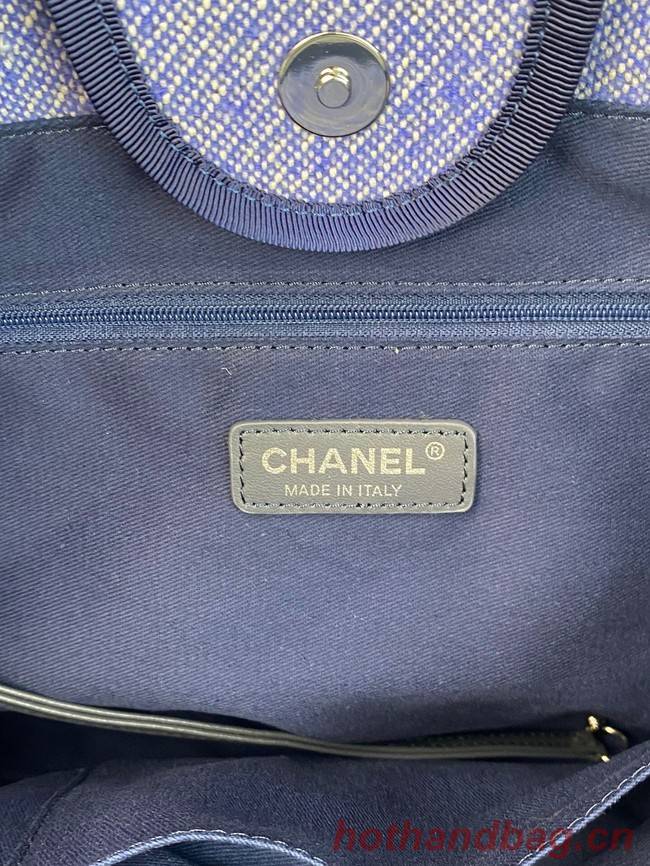 Chanel LARGE SHOPPING BAG A66941 blue&white