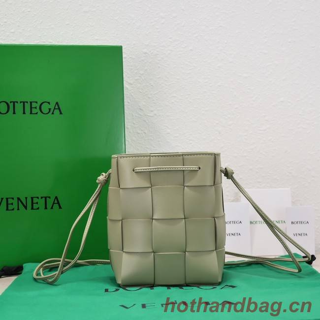 Bottega Veneta Small Cassette Bucket Bag 680218 Travertine