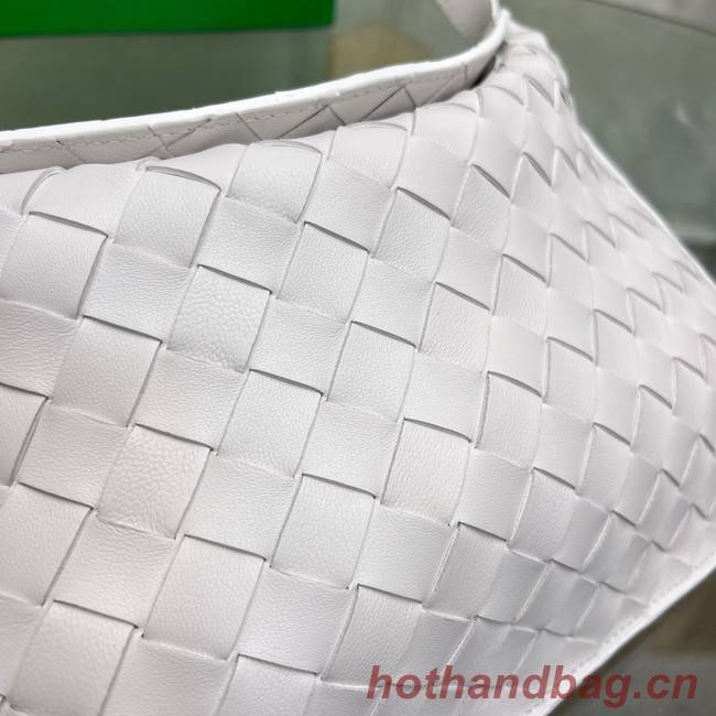 Bottega Veneta Intreccio leather shoulder bag 690226 white