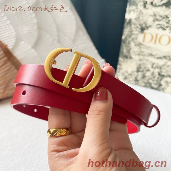 Dior Leather Belt 20MM 2797