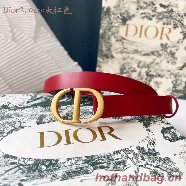 Dior Leather Belt 20MM 2797