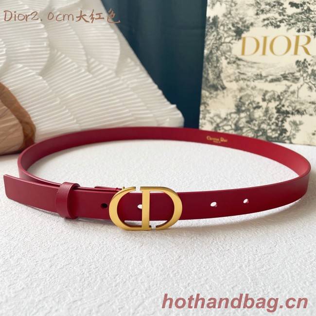 Dior Leather Belt 20MM 2797