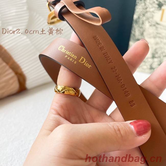 Dior Leather Belt 20MM 2798