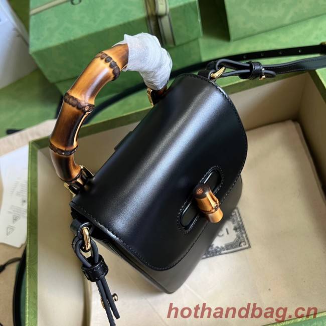 Gucci Bamboo mini handbag 702106 black