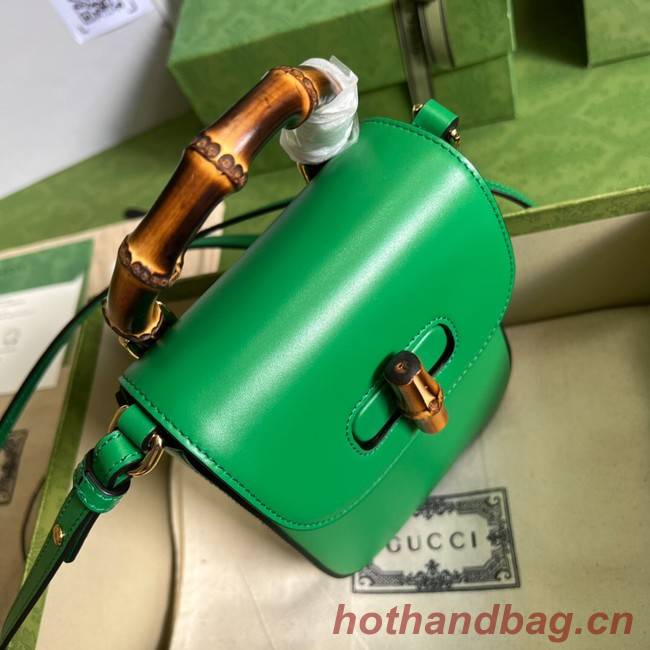 Gucci Bamboo mini handbag 702106 green