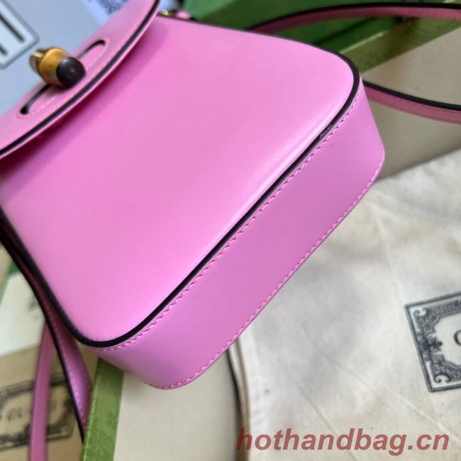 Gucci Bamboo mini handbag 702106 pink