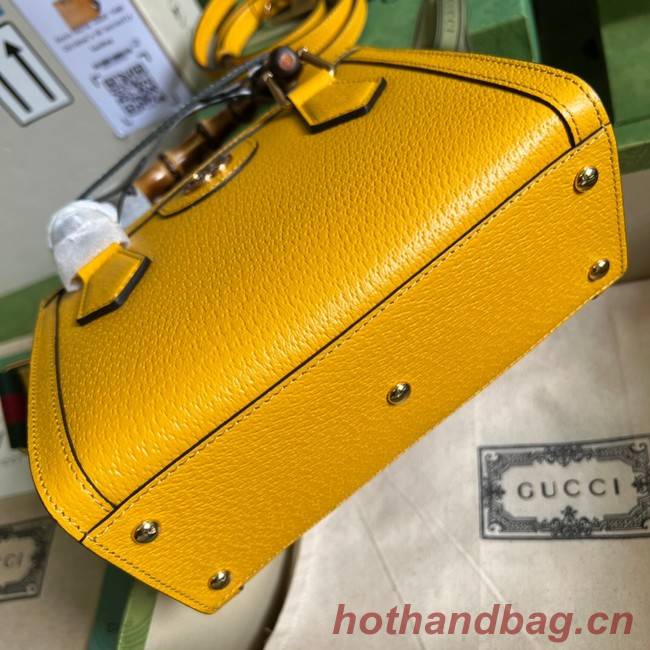 Gucci Diana mini tote bag 702732 yellow