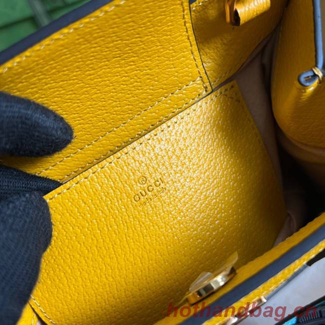 Gucci Diana mini tote bag 702732 yellow