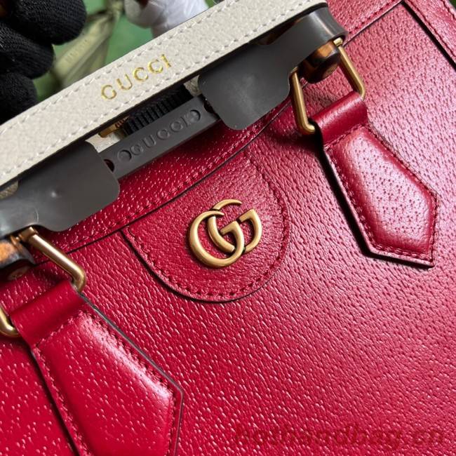 Gucci Diana small tote bag 702721 Red