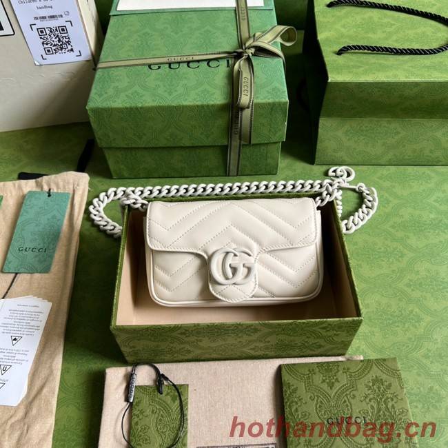 Gucci GG Marmont belt bag 699757 white