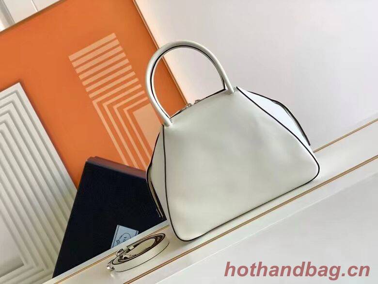 Prada Small leather Supernova handbag 1BA366 white