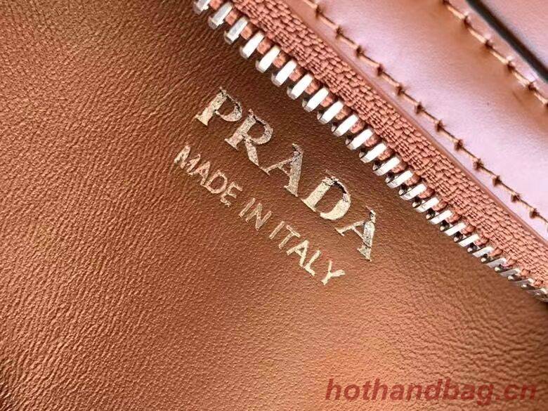 Prada leather tote bag 1BD663A caramel