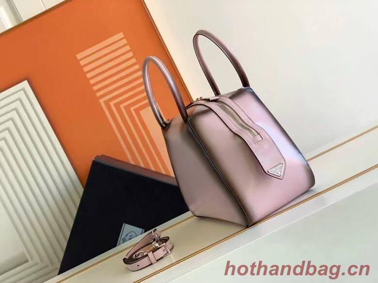 Prada leather tote bag 1BD663A pink