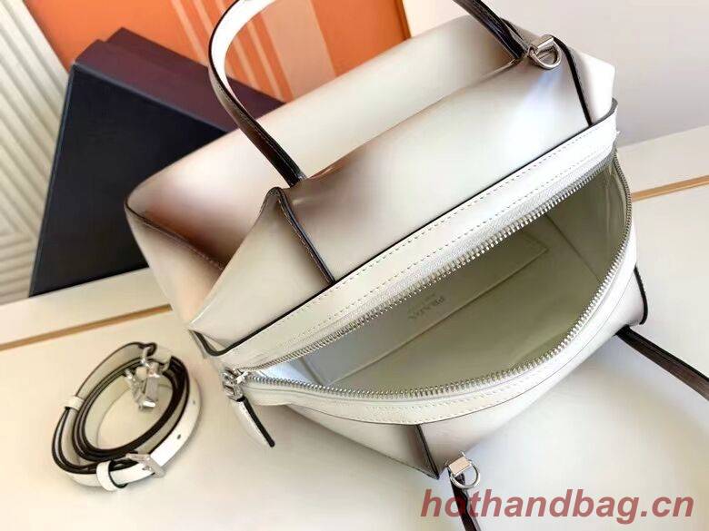 Prada leather tote bag 1BD663A white