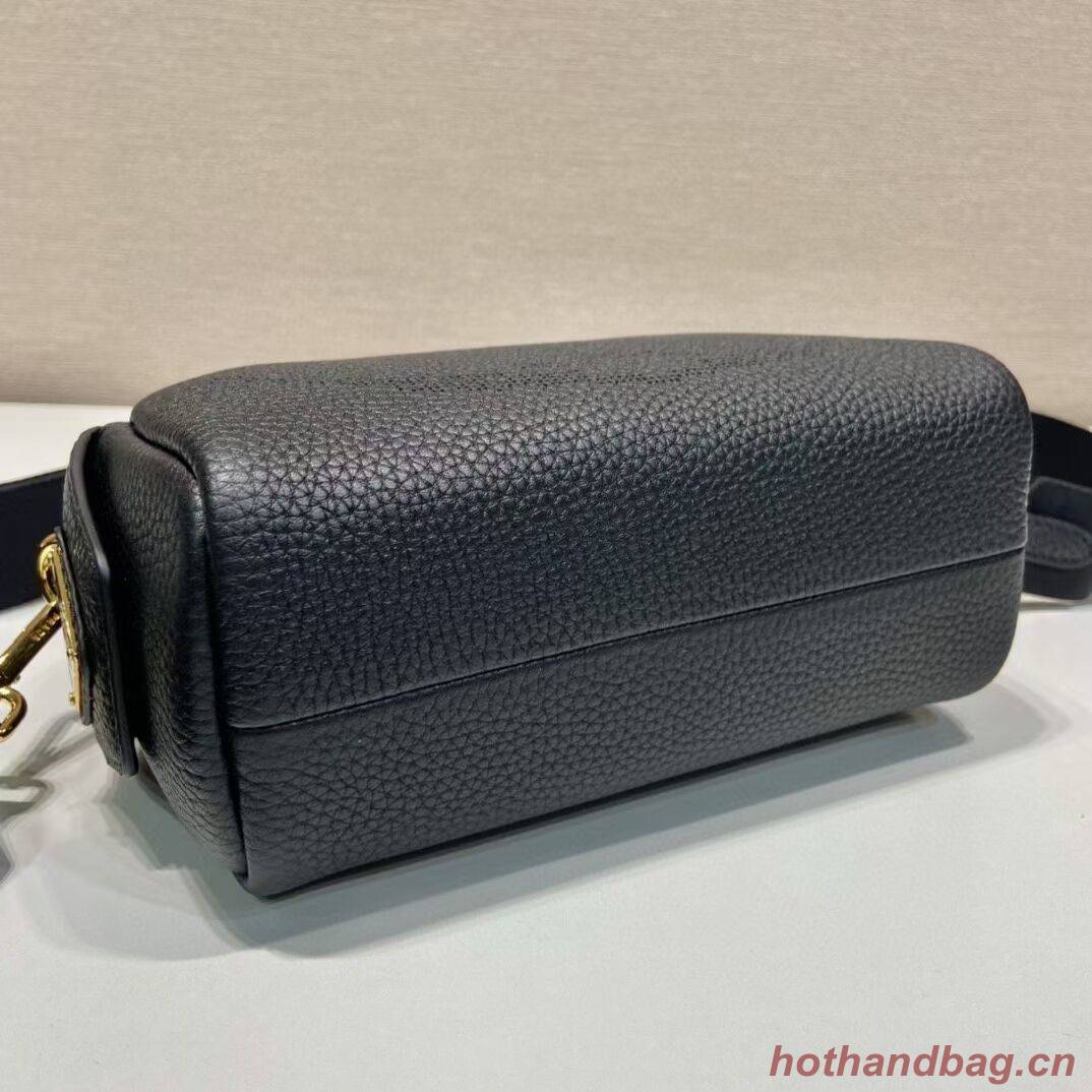 Prada Leather bag with shoulder strap 1DH781 black