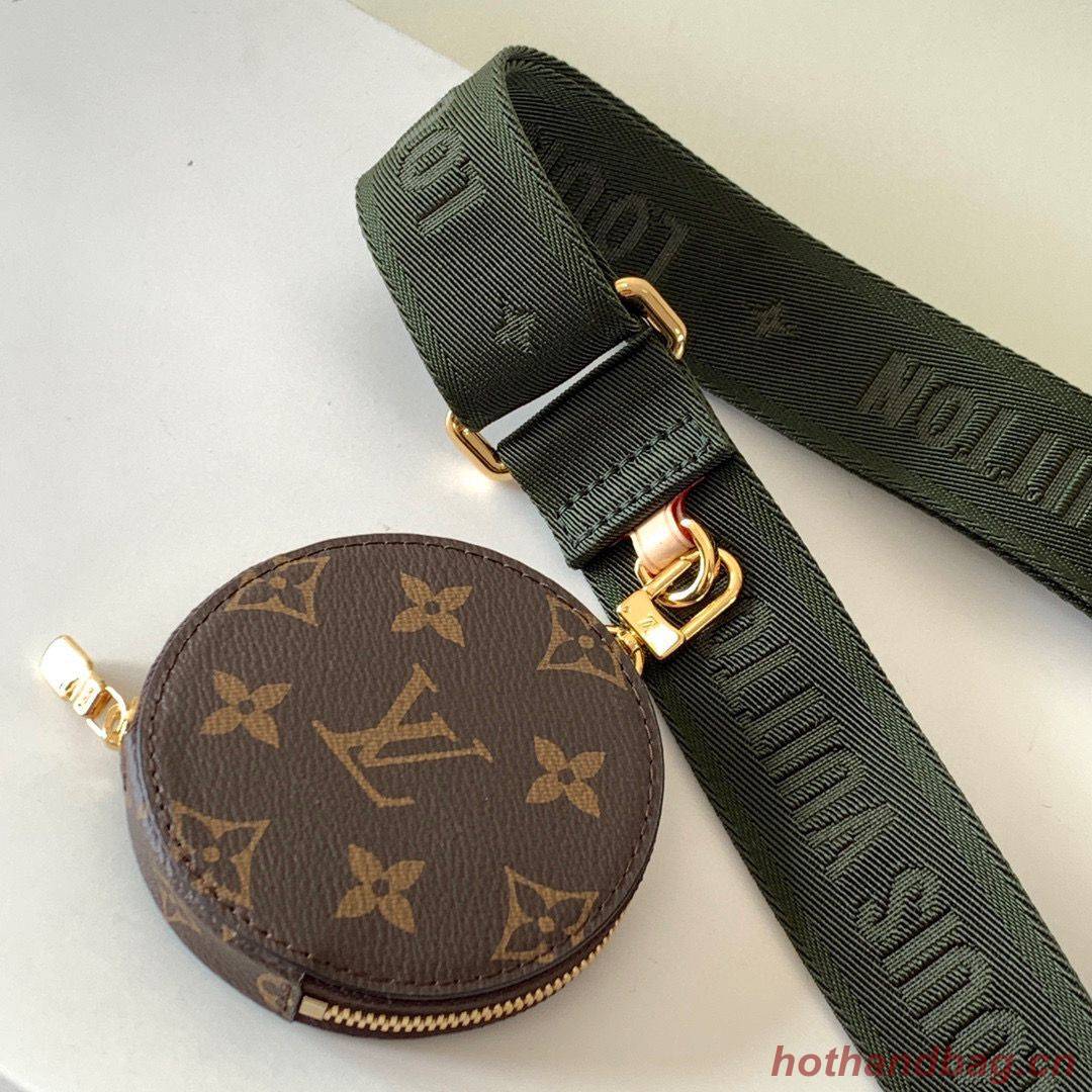 Louis vuitton original monogram canvas Shoulder Bag MULTI-POCHETTE ACCESSOIRES M44813 Green