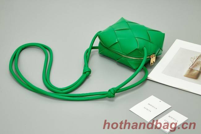 Bottega Veneta Mini Cassette Camera Bag 701915 Parakeet