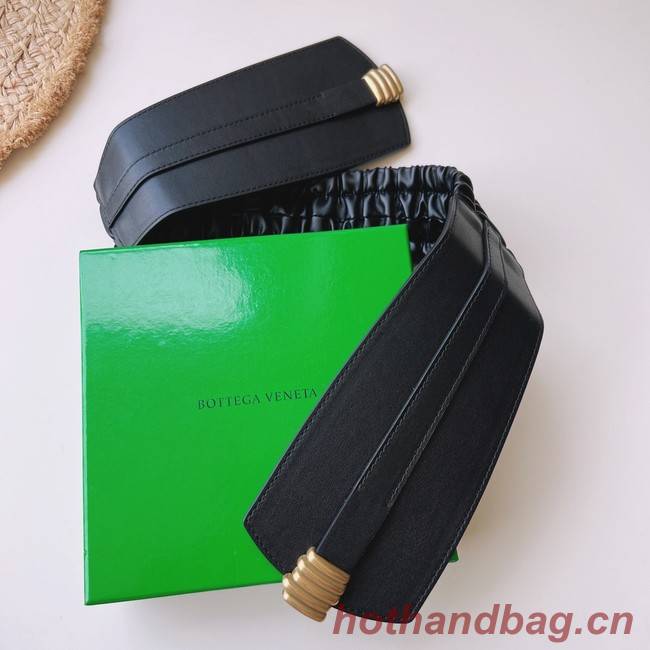 Bottega Veneta Original Leather Belt 5554 Black