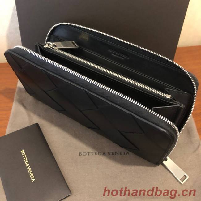 Bottega Veneta ZIP-AROUND WALLET 114076 black