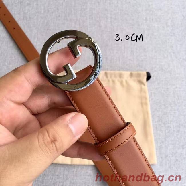 Gucci Blondie 30MM leather belt 703148-1