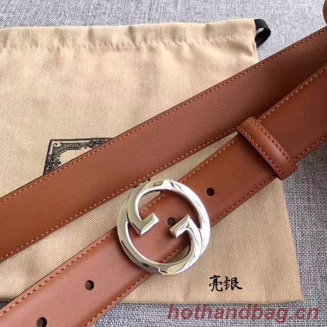 Gucci Blondie 30MM leather belt 703148-3