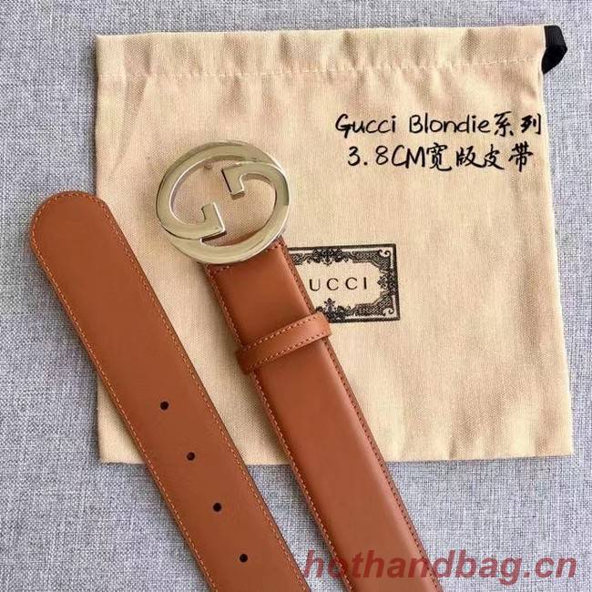 Gucci Blondie 38MM leather belt 703147-2