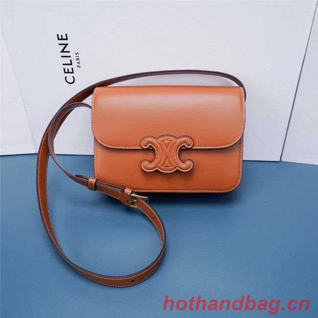 Celine TEEN CLASSIC BAG IN BOX CALFSKIN 199223 TAN