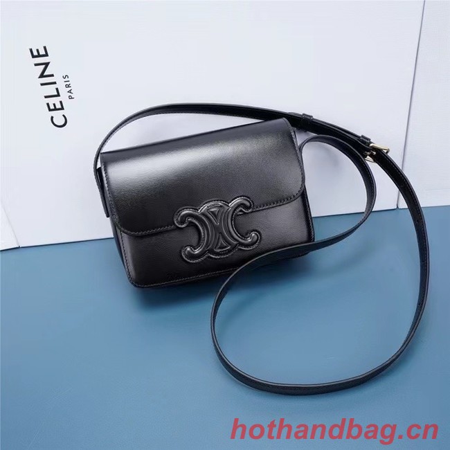 Celine TEEN CLASSIC BAG IN BOX CALFSKIN 199233 black