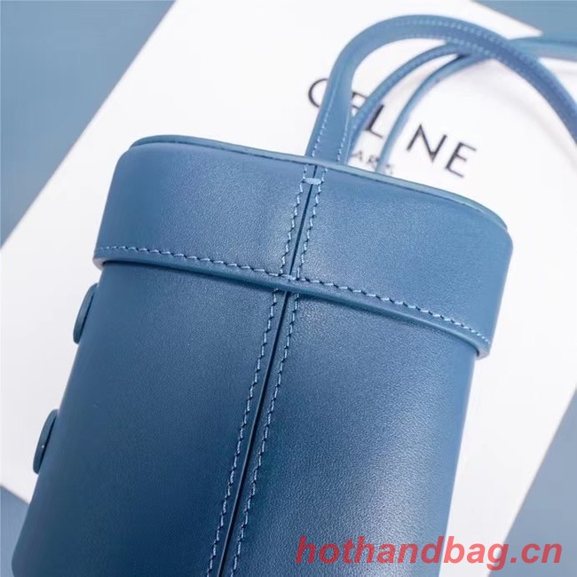 Celine MINI TEEN CLASSIC BAG IN BOX CALFSKIN 199263 blue