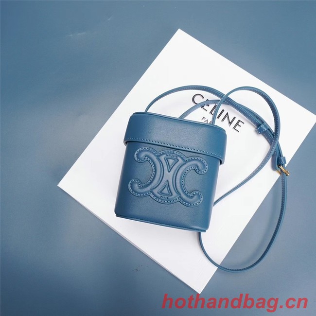 Celine MINI TEEN CLASSIC BAG IN BOX CALFSKIN 199263 blue