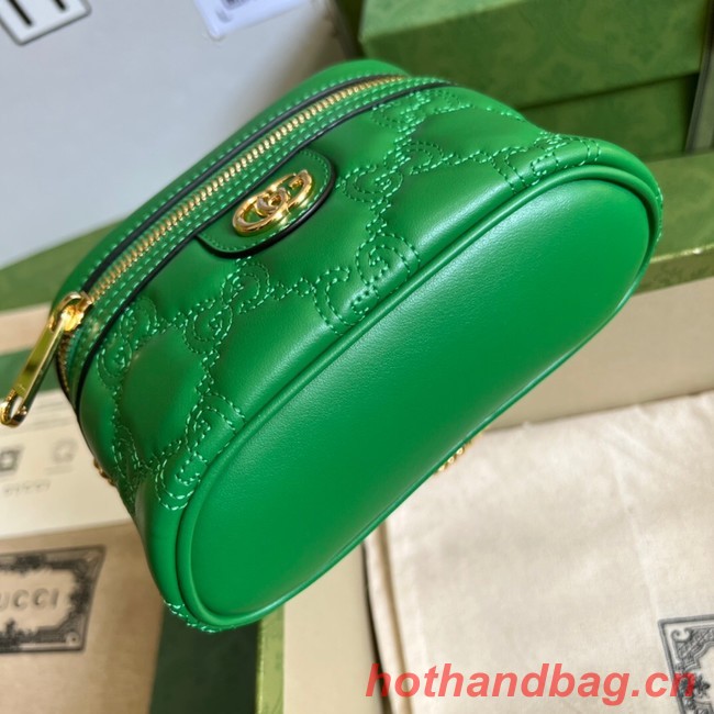 Gucci GG Matelasse top handle mini bag 723770 Green