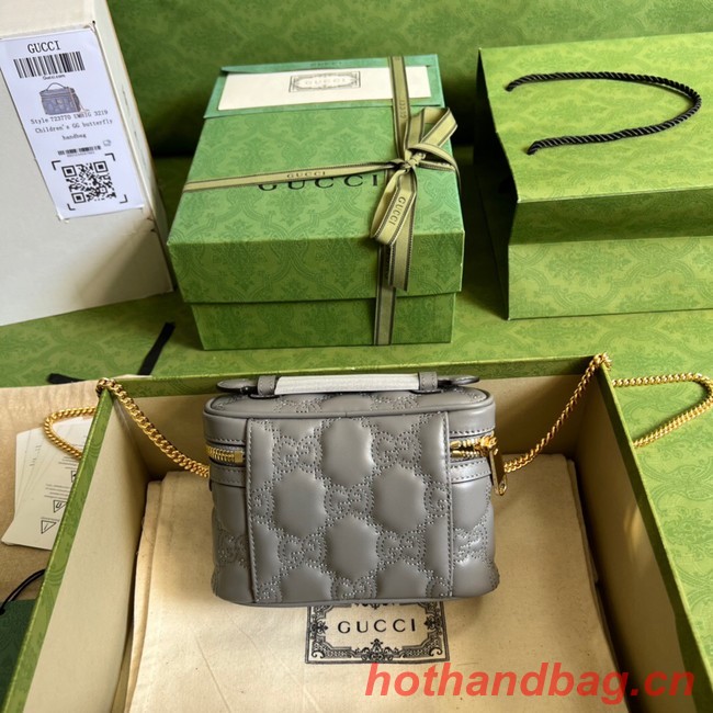 Gucci GG Matelasse top handle mini bag 723770 Grey