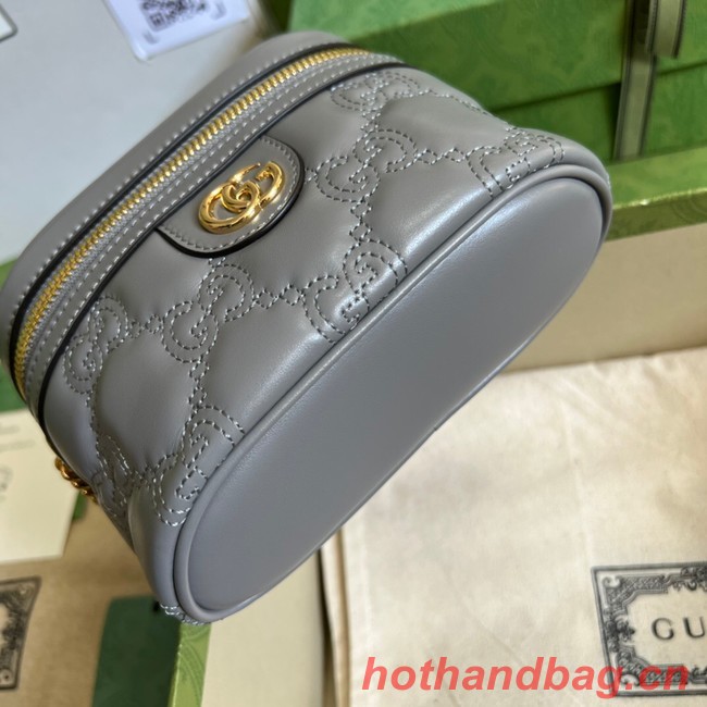 Gucci GG Matelasse top handle mini bag 723770 Grey