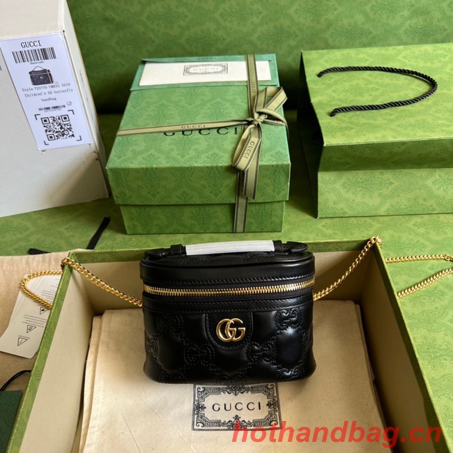 Gucci GG Matelasse top handle mini bag 723770 black