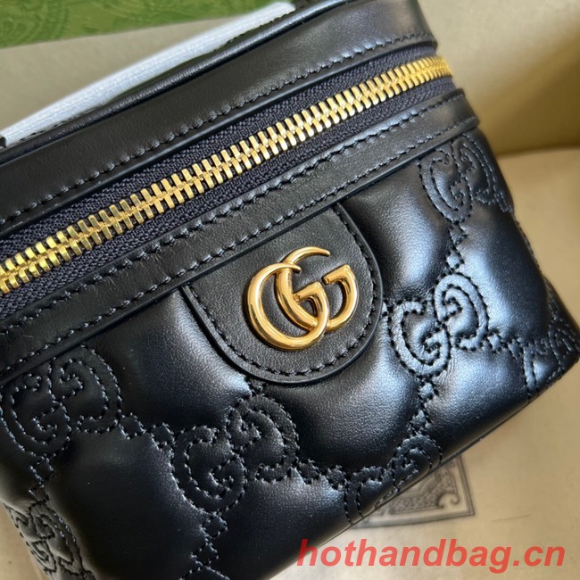 Gucci GG Matelasse top handle mini bag 723770 black