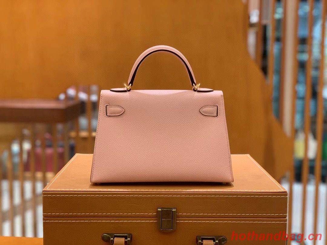 Hermes Kelly 22cm 25cm Tote Original Epsom Leather Bag KL22 KL25 Nude Pink