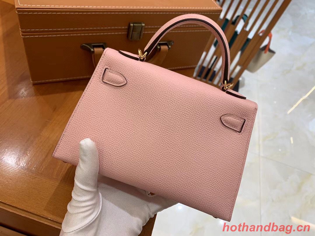 Hermes Kelly 22cm 25cm Tote Original Epsom Leather Bag KL22 KL25 Nude Pink