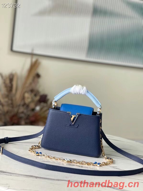 Louis Vuitton CAPUCINES MINI M20708 blue&sky blue