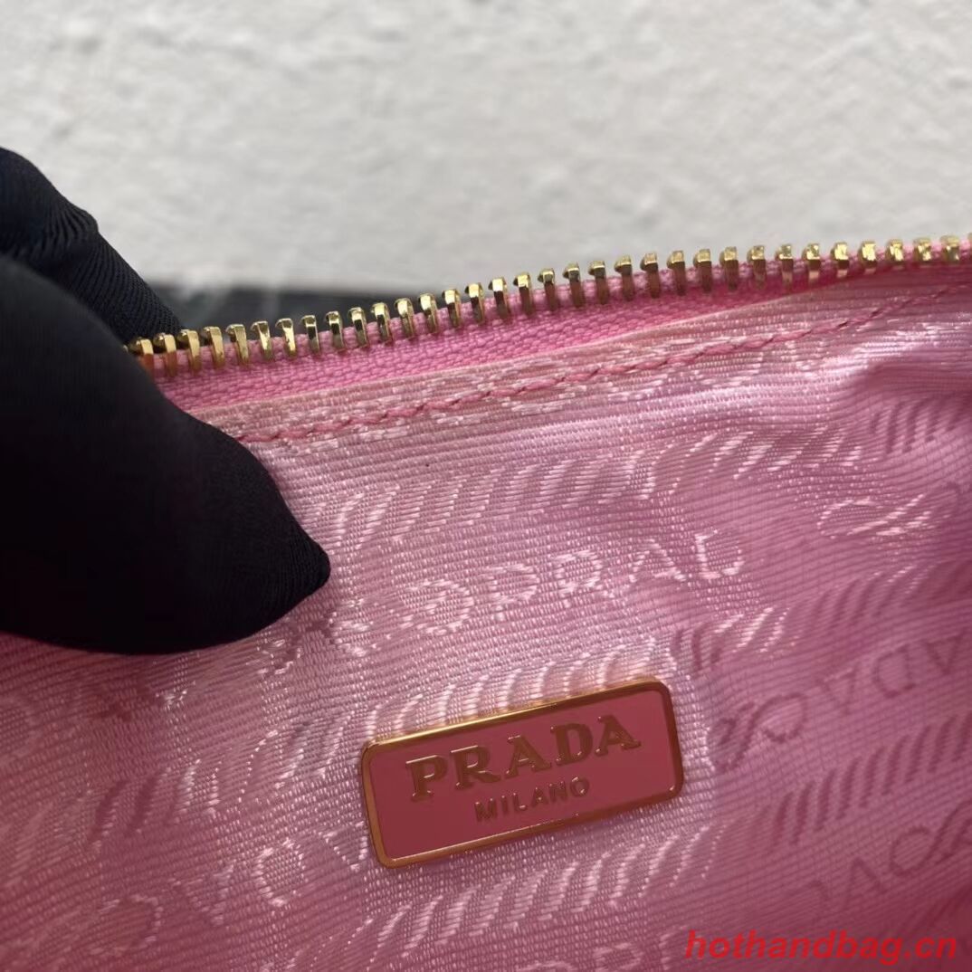 Prada Re-Edition 2005 raffia bag 1BH204 pink