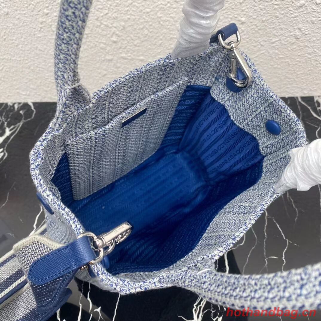 Prada SMALL SHOPPING BAG 1AV333 Blue