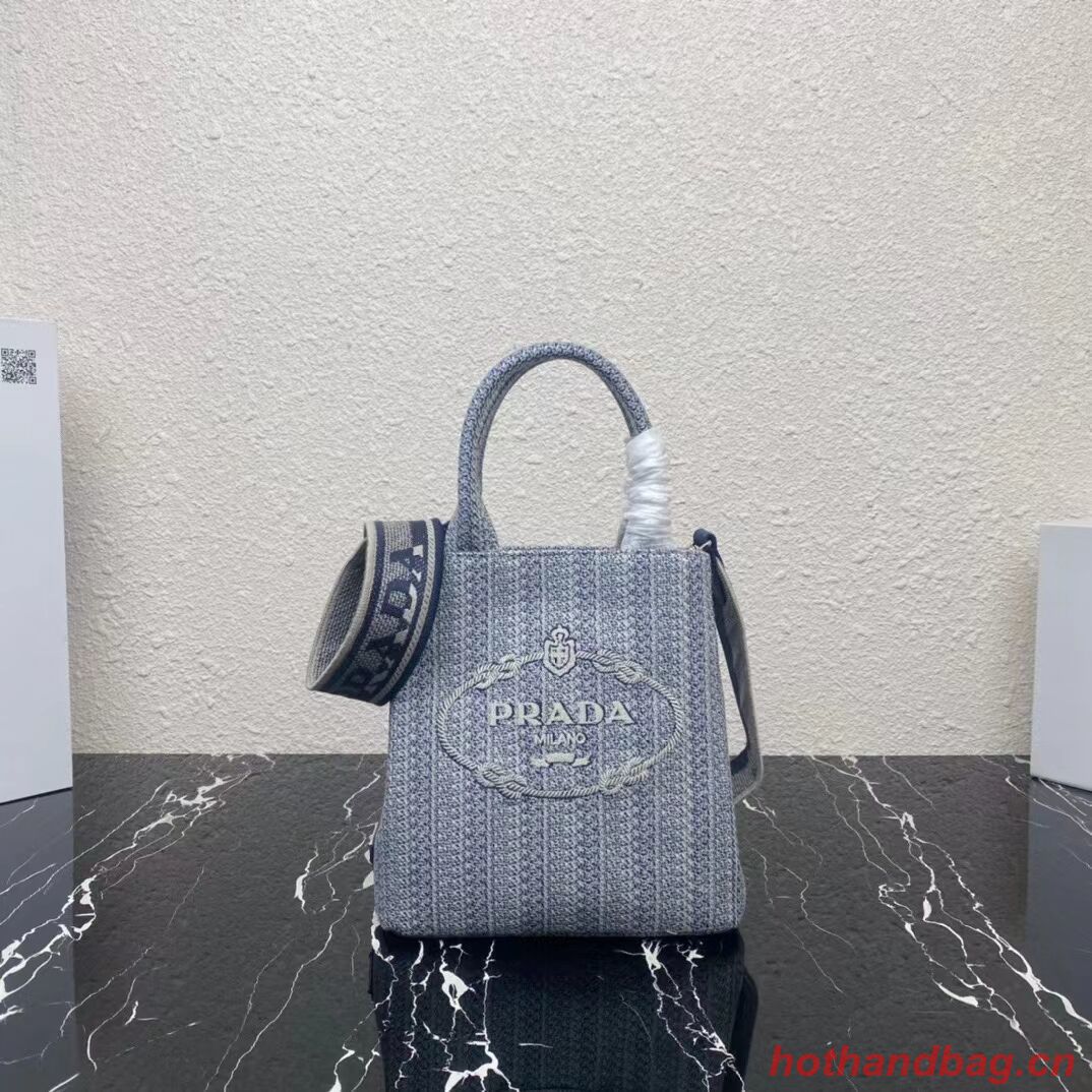 Prada SMALL SHOPPING BAG 1AV333 Blue