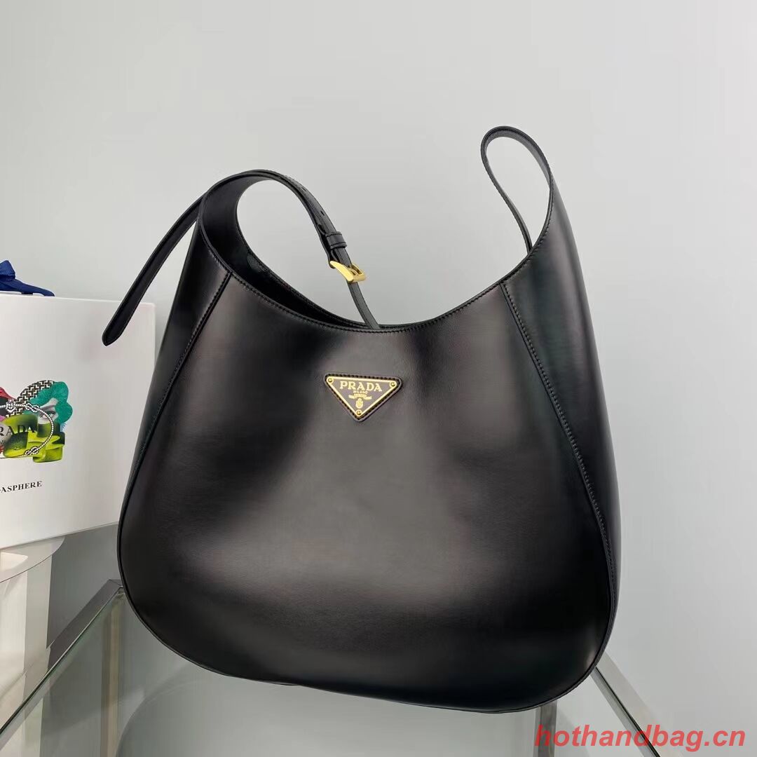 Prada leather shoulder bag 1AC281 black