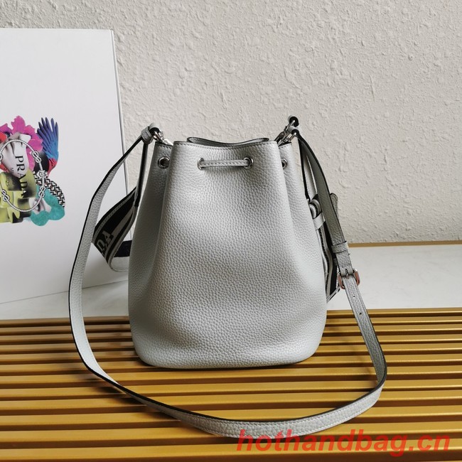 Prada leather Shoulder Bag 1BE060 gray