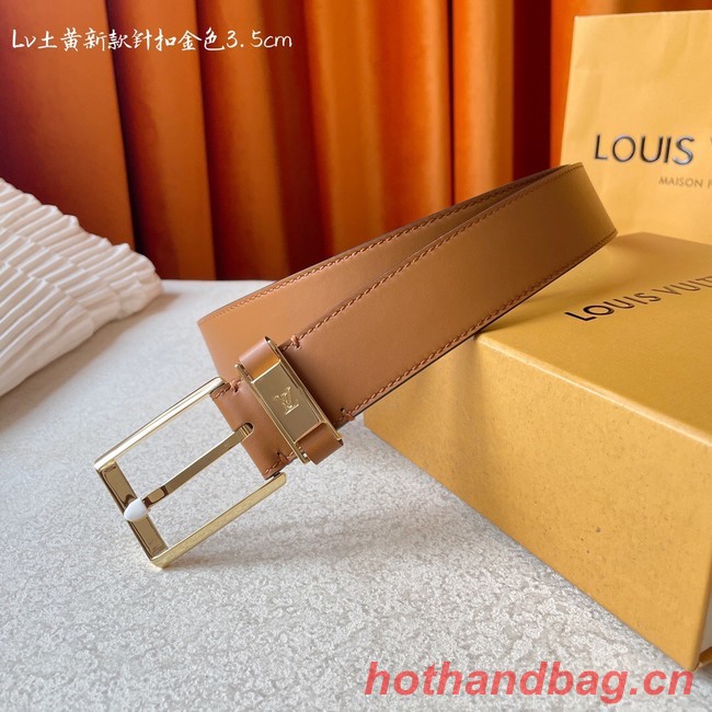 Louis Vuitton 35MM Leather Belt 7098-8